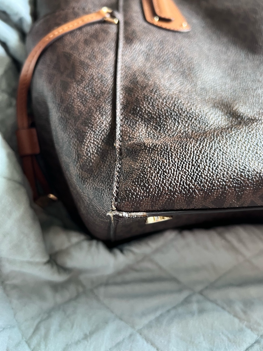 Michael Kors Brown Leather Bag - Picture 5 of 6